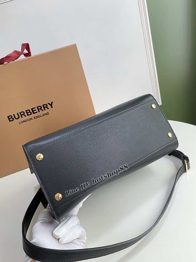 Burberry專櫃新款大號Title泰爾勒手袋 巴寶莉Vintage復古格紋手提肩背女包 yxb1157